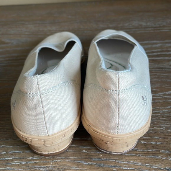 Grasshoppers Women Cream Canvas Clipper Slip On Shoes Comfort Cushion Size 7-1/2 - Picture 5 of 8